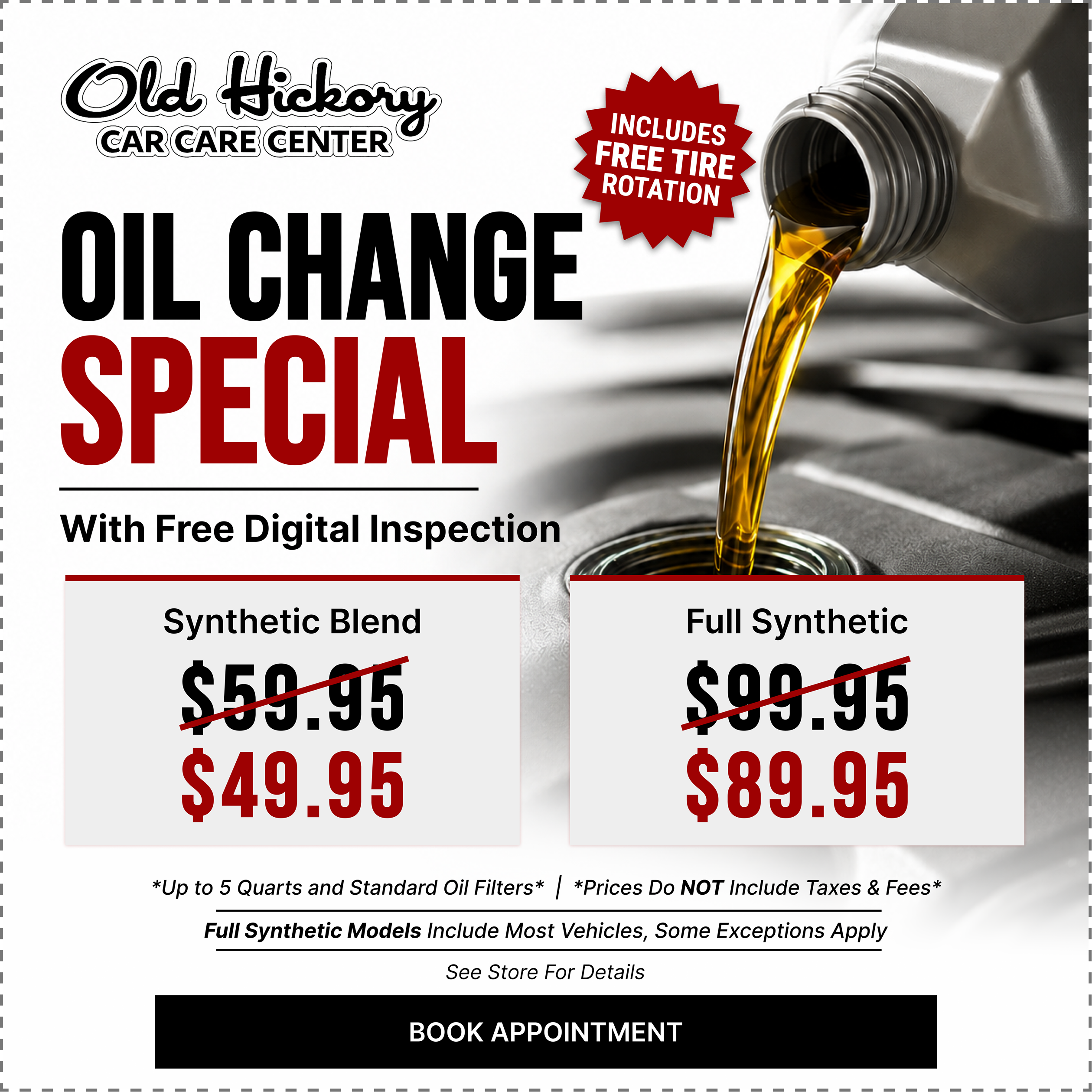 Oil change special